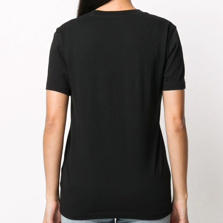 (WMNS) Off-White Printing Black T-Shirt OWAA049E20JER0031001