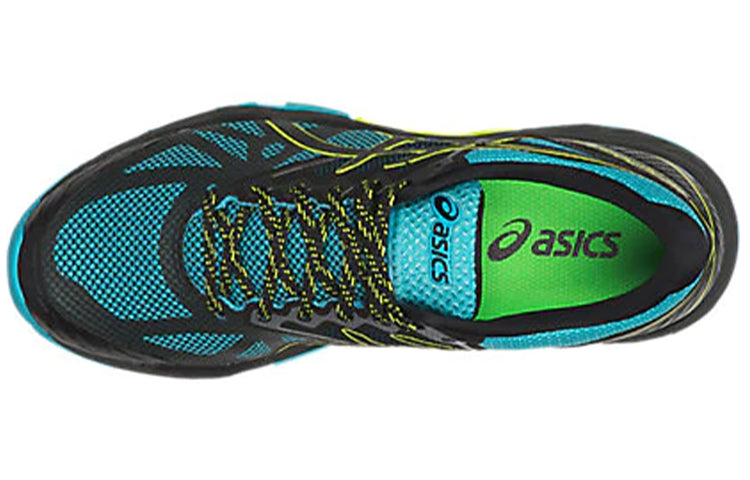 (WMNS) ASICS Gel-FujiTrabuco 6 'Black Blue Yellow' T7E9N-400