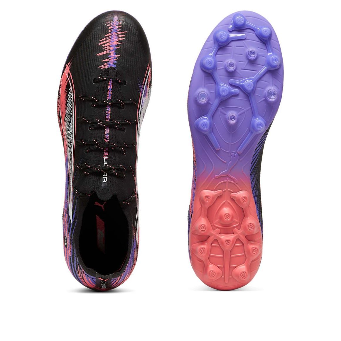 PUMA Ultra 5 Ultimate F1 MG 'Black Sunset Glow Dark Amethyst' 108180-01