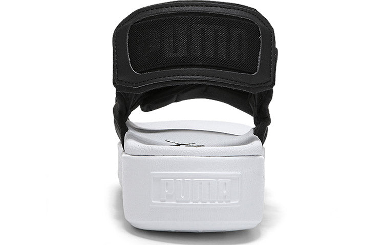 (WMNS) PUMA Platform Slide YLM 19 'Black White' 369424-01