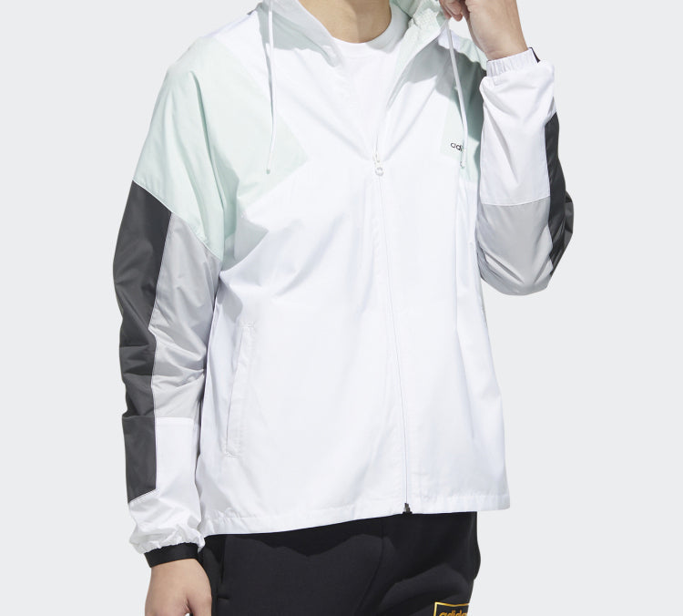 adidas neo M Fav Cb Wb hooded Sports Jacket White GK5878