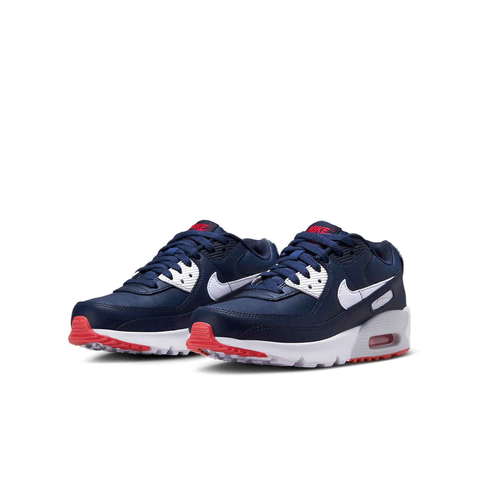 (GS) Nike Air Max 90 Leather 'Obsidian Track Red' DV3607-400