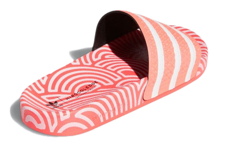 adidas Hirocoledge x Adilette Slides 'Takahashi Hiroko - Signal Pink' FY1593