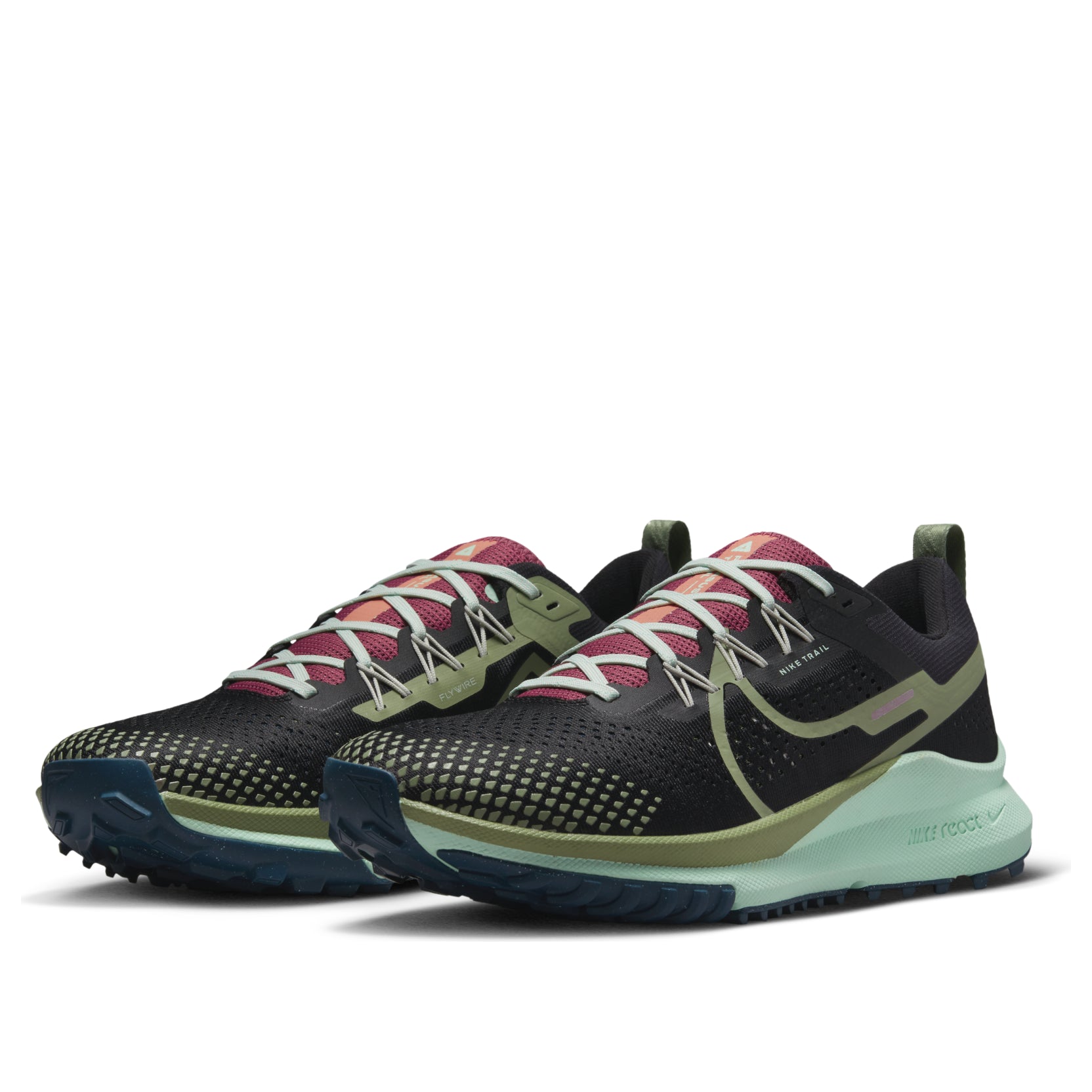 Nike React Pegasus Trail 4 'Black Alligator Mint' DJ6158-004