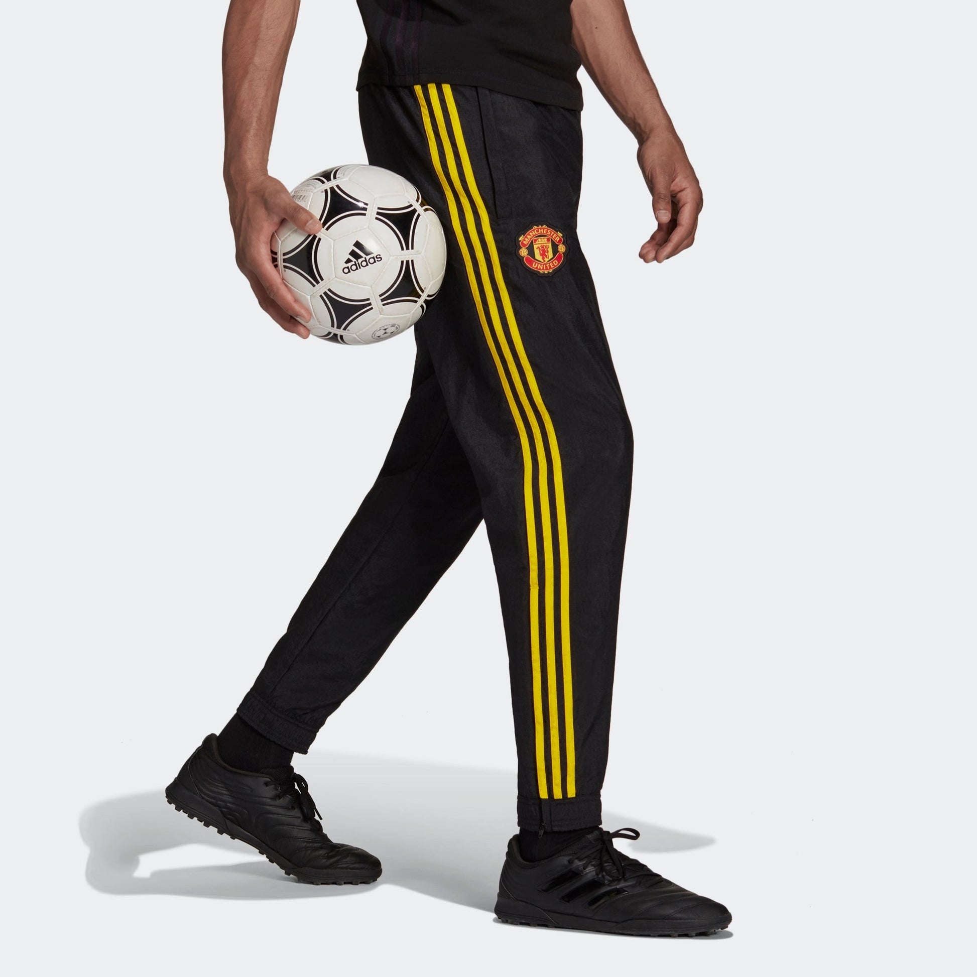 adidas Mufc Icon Wo Pn Contrasting Colors Soccer/Football Bundle Feet Sports Pants Black GR3878