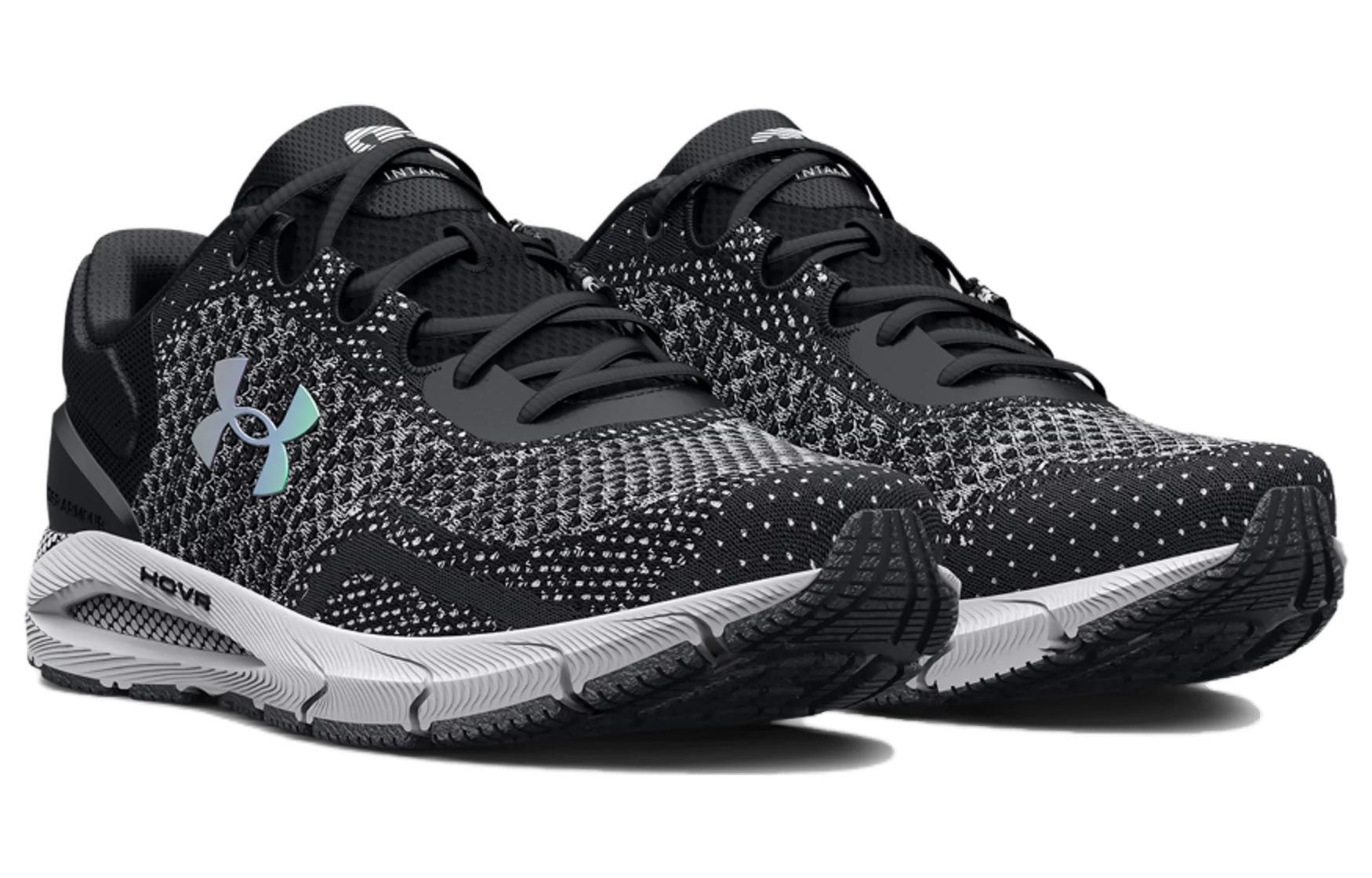(WMNS) Under Armour HOVR Intake 6 'Black White Iridescent' 3026141-001