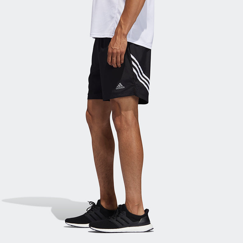 adidas RUN IT 3S SHORT Running Sports Shorts Black FK1939