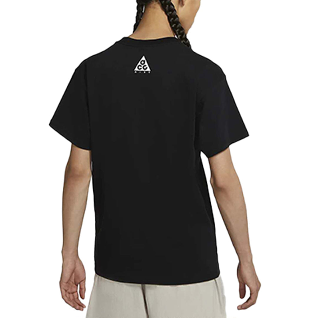 Nike ACG Gradient Multi-Color Alphabet Printing Short Sleeve Black CV7548-010