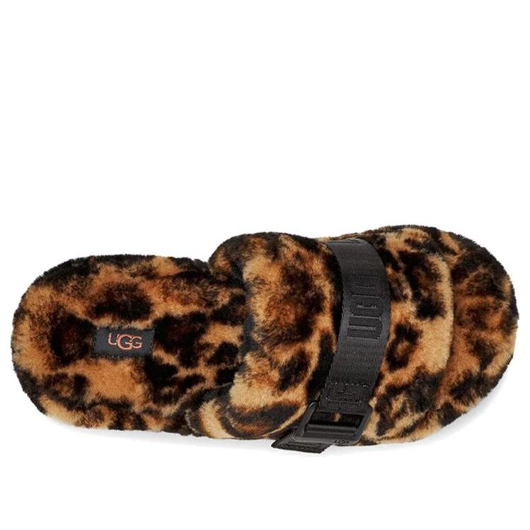 (WMNS) UGG Fluffita Panther Print Slide 'Brown' 1122556-BTC