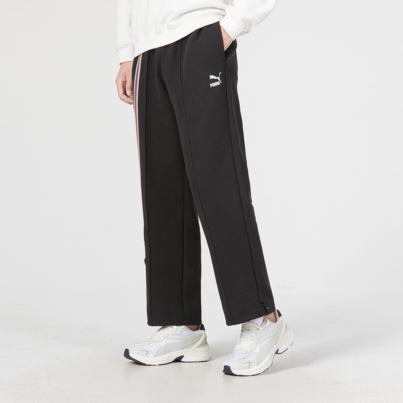 PUMA Team Badge Straight-leg Pants 'Black' 677376-01