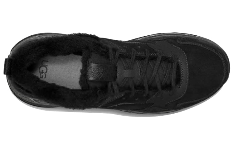 UGG CA805 Spill Seam Low Top Suede Shoes/Sneakers Black 1114150-BTNL