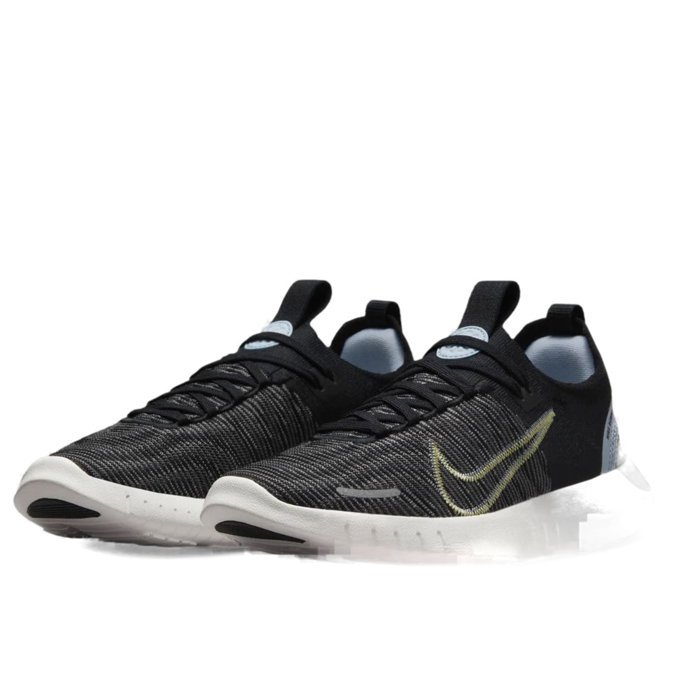 (WMNS) Nike Free RN Next Nature 'Black Soft Yellow' DX6482-006