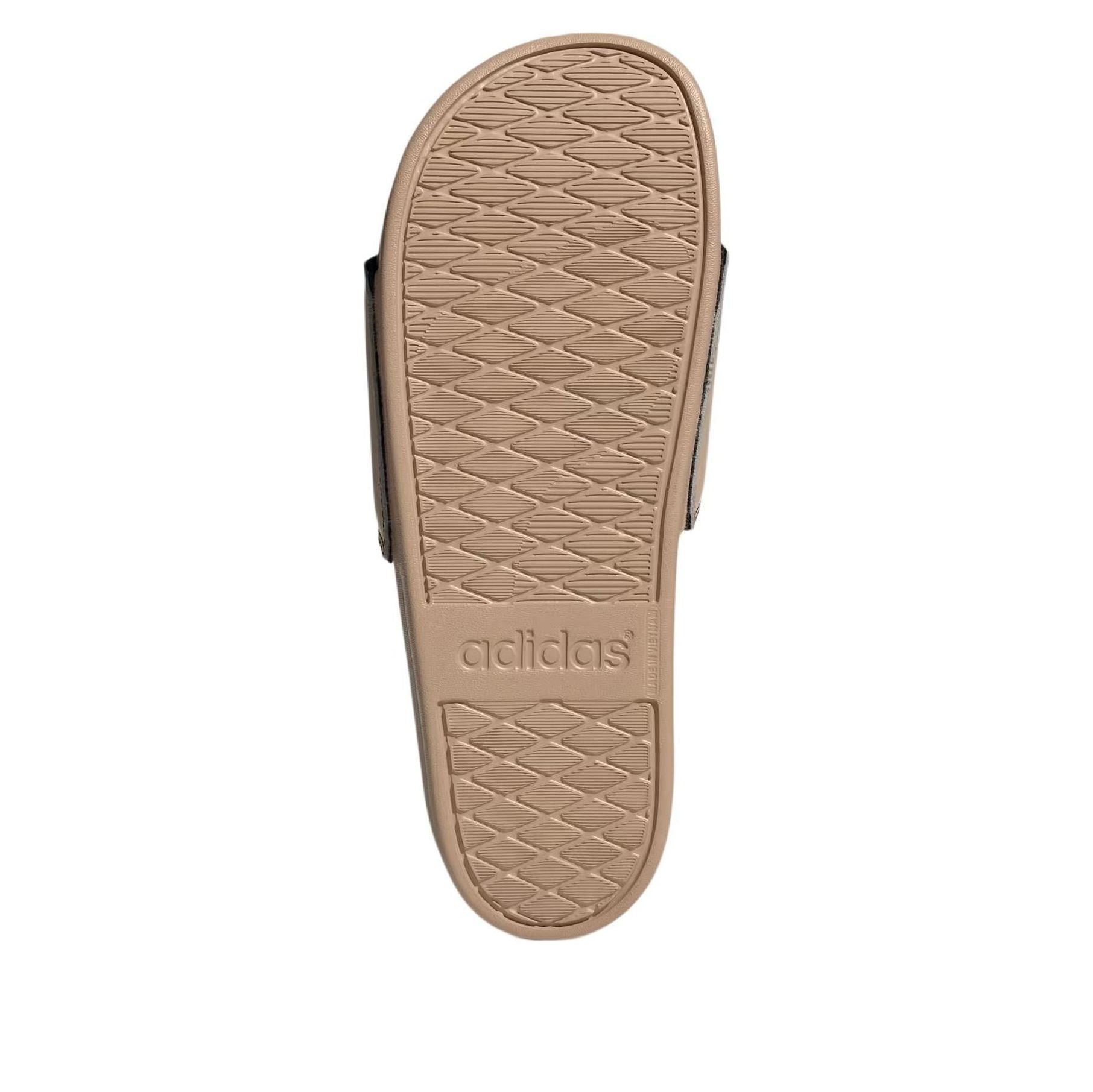 adidas Adilette Comfort Slides Asia Sizing 'Warm Sandstone Core Black' JQ2255