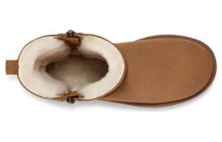 (WMNS) UGG Classic Short Zip 'Light Brown' 1153490-CHE