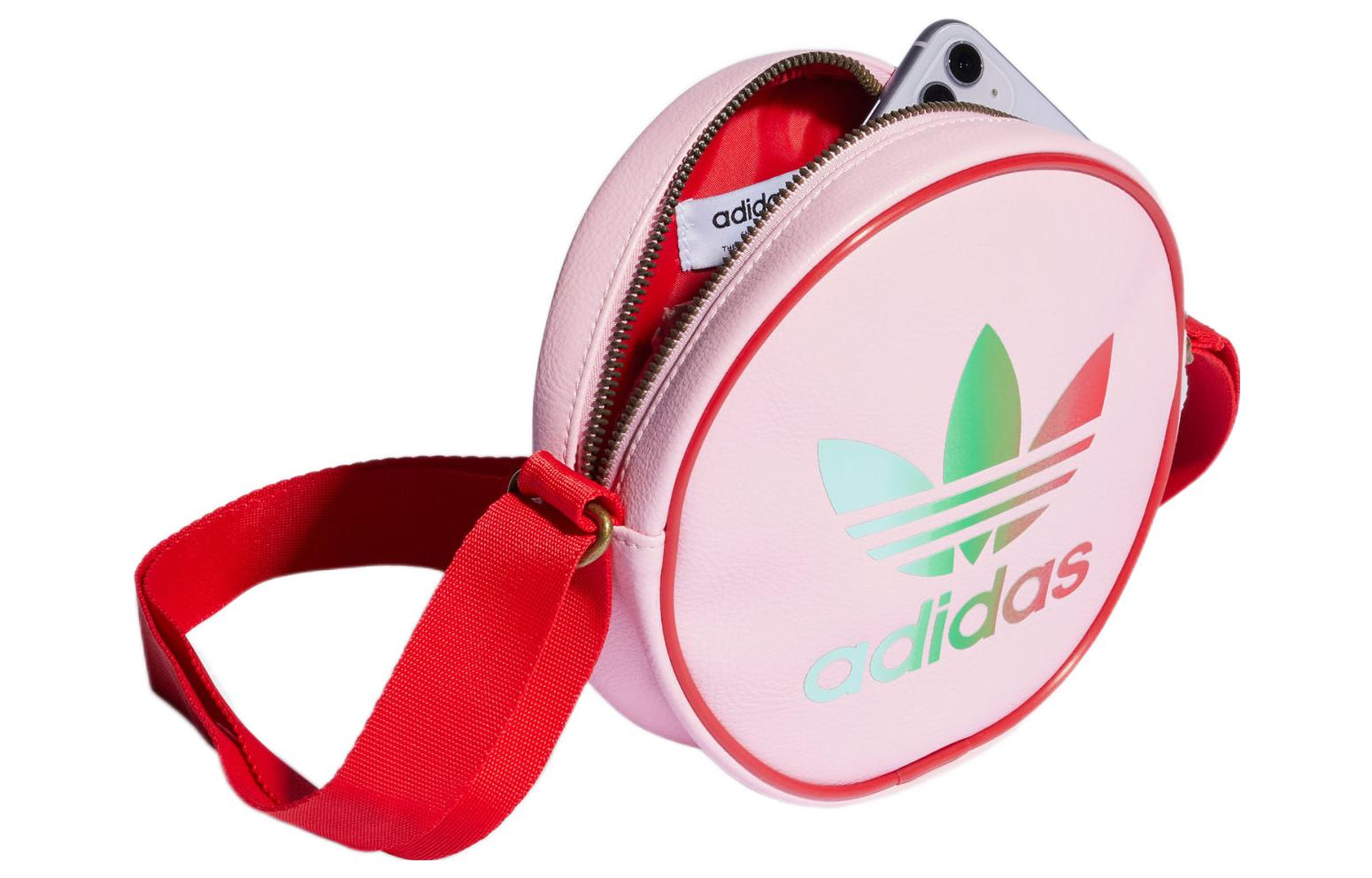 (WMNS) adidas Adicolor 70s Mini Airliner Round Bag 'Pink Red' IK4682