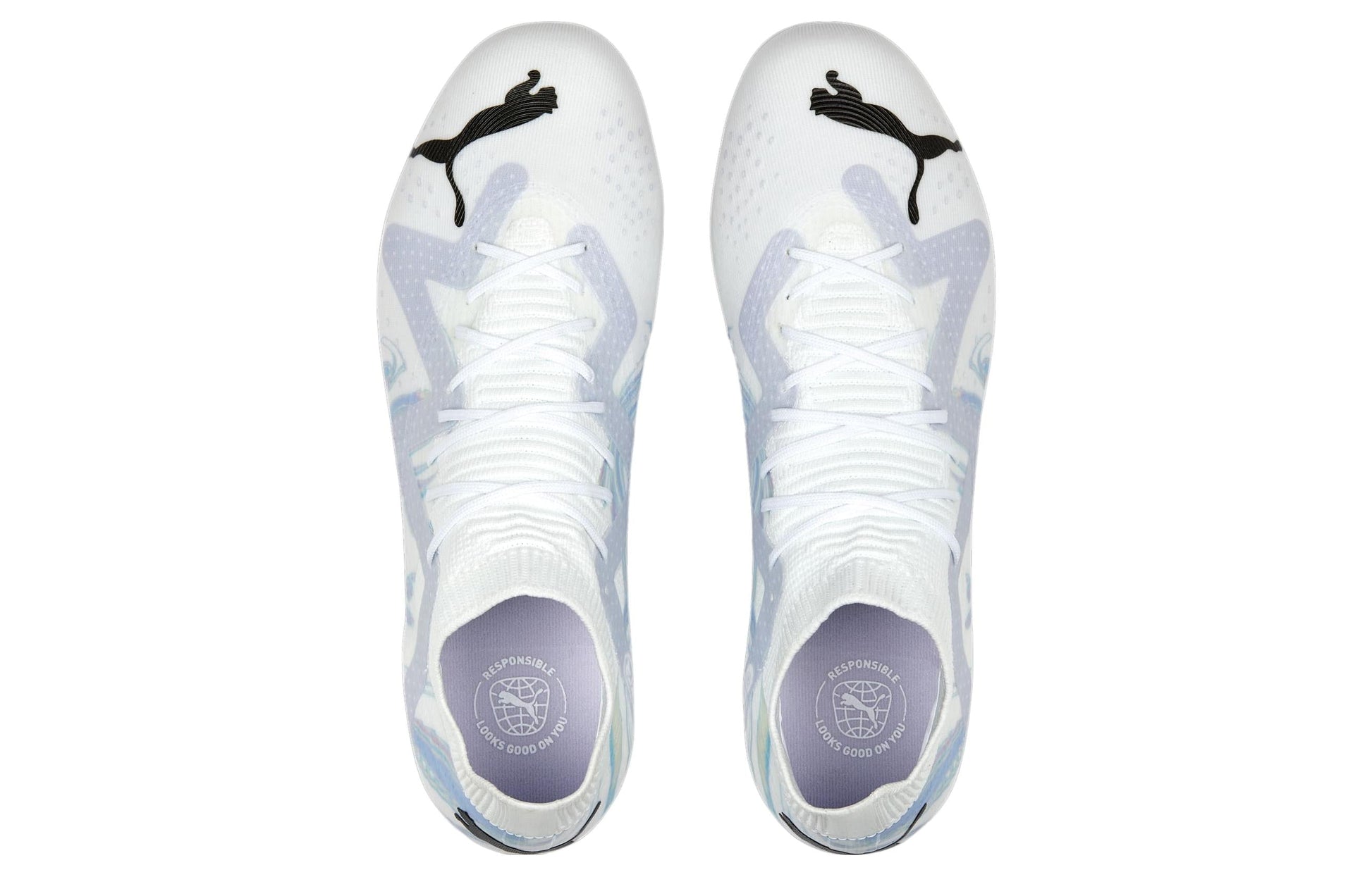(WMNS) PUMA Future Match Brillance FG/AG 'White Light Blue' 107406-01