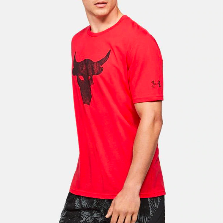 Under Armour Project Rock Brahma Bull T-shirt 'Red' 1351582-608