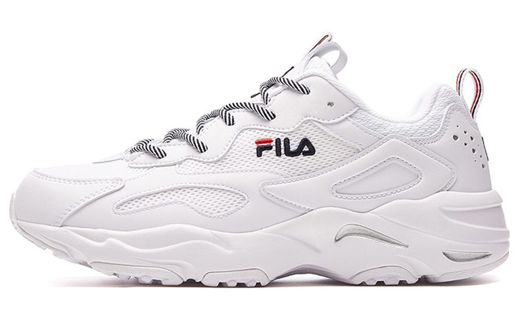 (WMNS) FILA Tracer Series Wear-resistant Low Tops Casual Shoe White F12W021111FWT