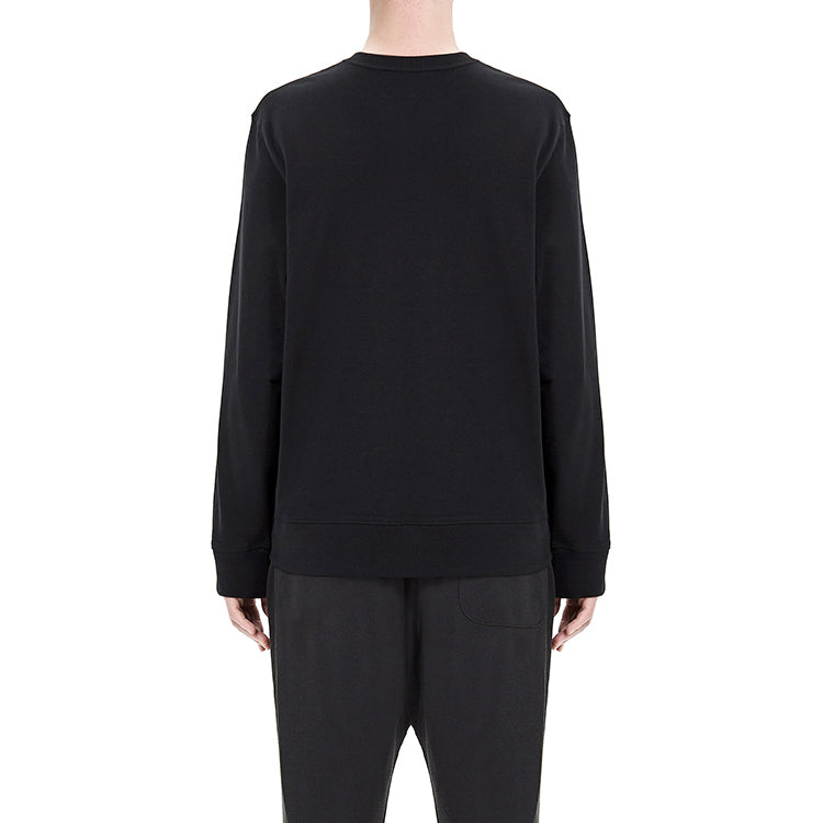 Men's Y-3 Logo Round Neck Loose Casual Black FJ0427