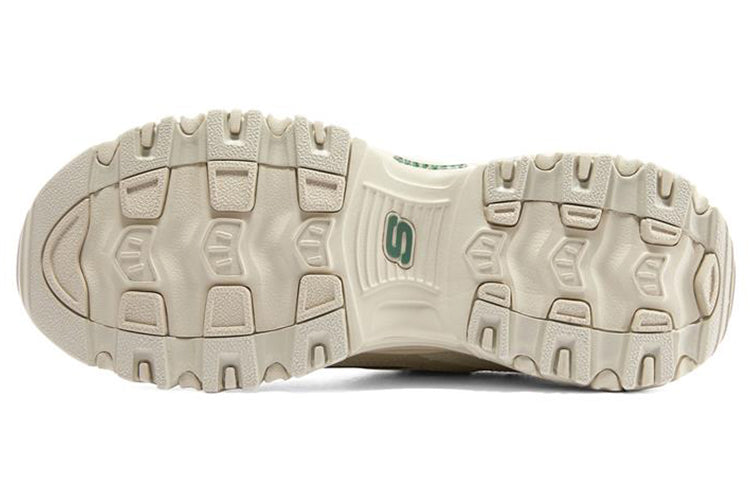 (WMNS) Skechers D'Lites 1.0 'White Green' 896145-NTGR