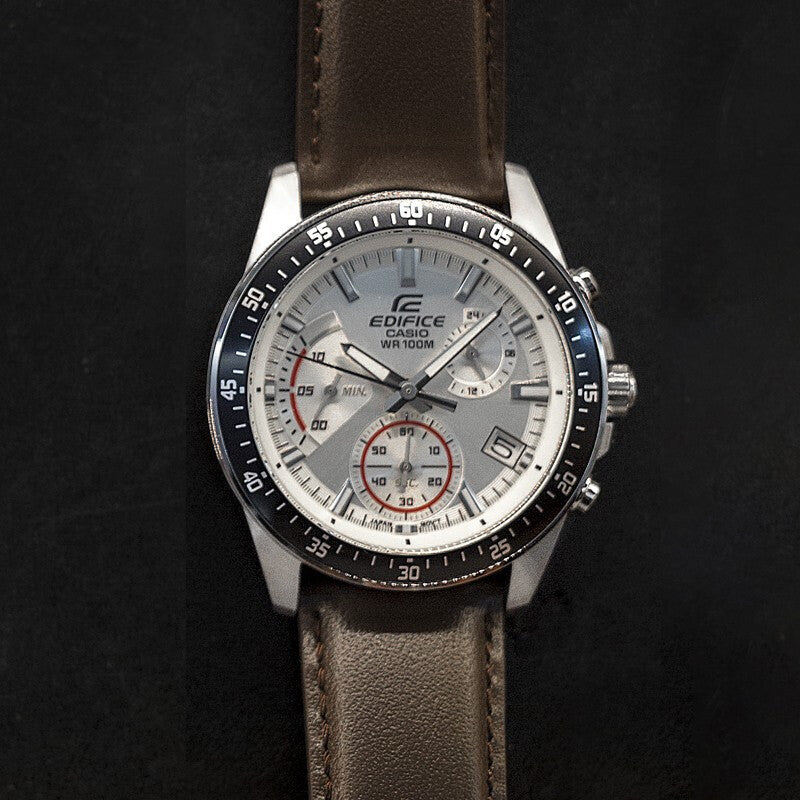 CASIO Waterproof EDIFICE Mens White Analog EFV-540L-7A