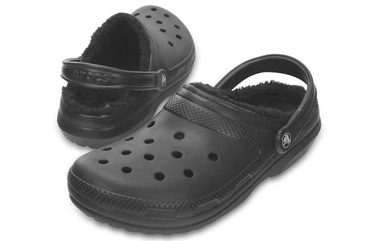 Crocs Stay Warm Wear-Resistant Cozy Sports Unisex Black Sandals 204563-060