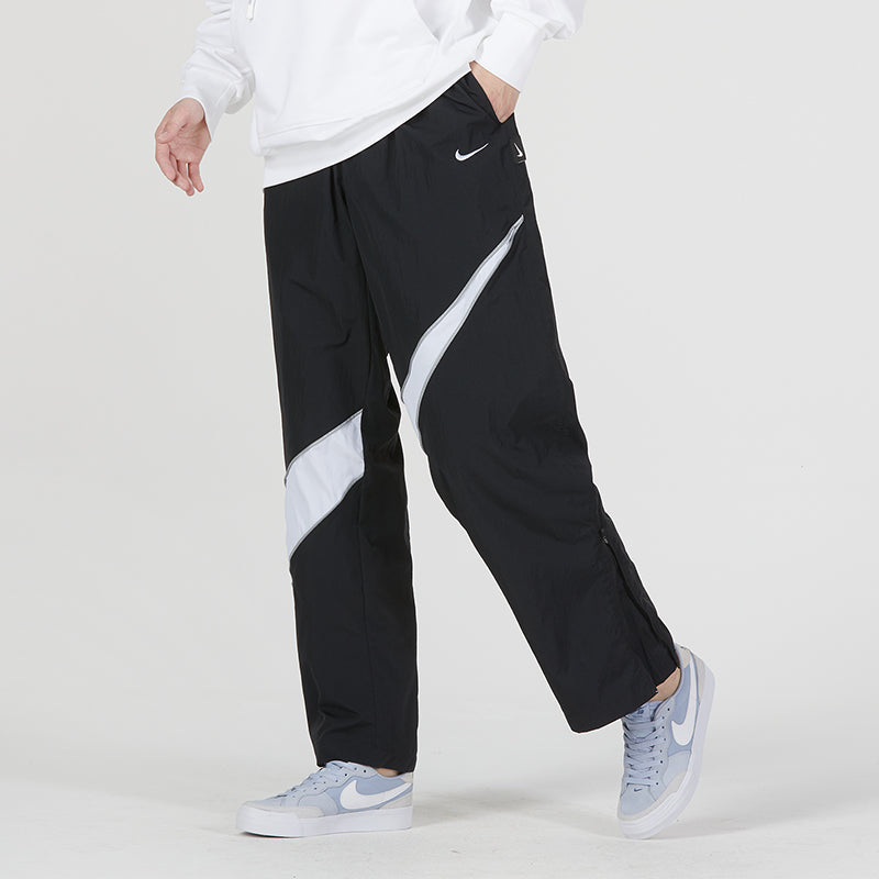 Nike Sportswear Big Swoosh Woven Pants 'Black White' DX0595-010