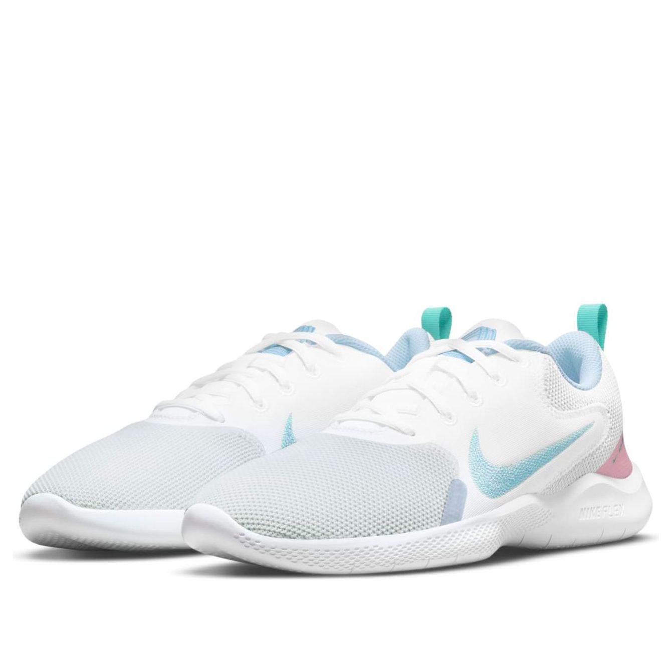 (WMNS) Nike Flex Experience Run 10 'White Blue' CI9964-103