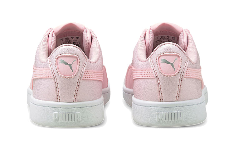 (GS) PUMA Vikky V2 Glitz 2 Casual Board Shoes Pink/White 373168-05