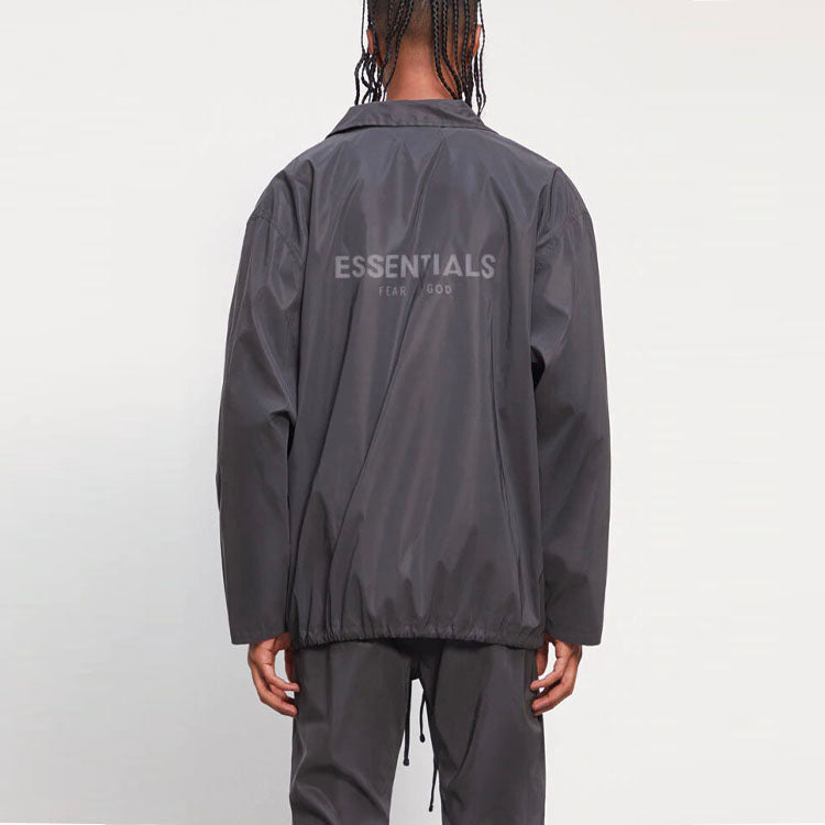 Fear of God Essentials SS21 Coach Jacket Black 0202250500031886