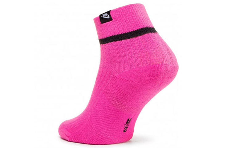 Nike Snkr Sox Ankle Contrasting Colors Sport Socks 2 Pairs Blue / Pink SK0262-967