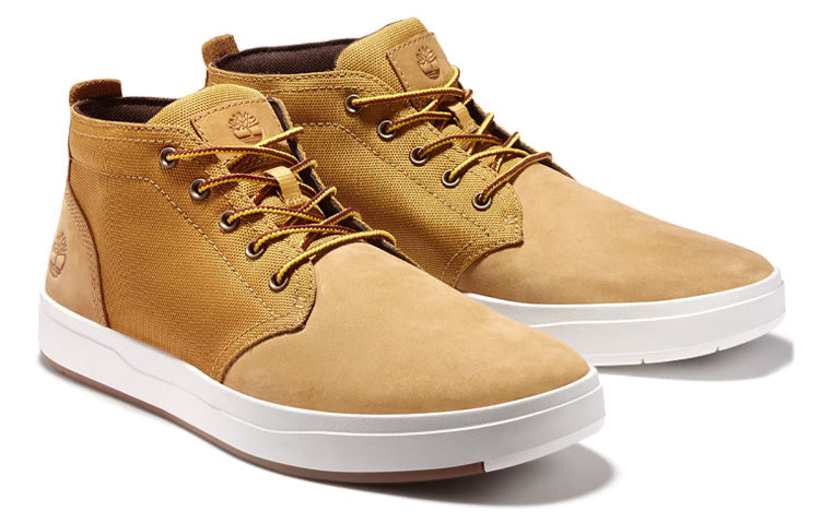 Timberland Davis Square Chukka Leather and Fabric Boots 'Wheat' A1OI3231
