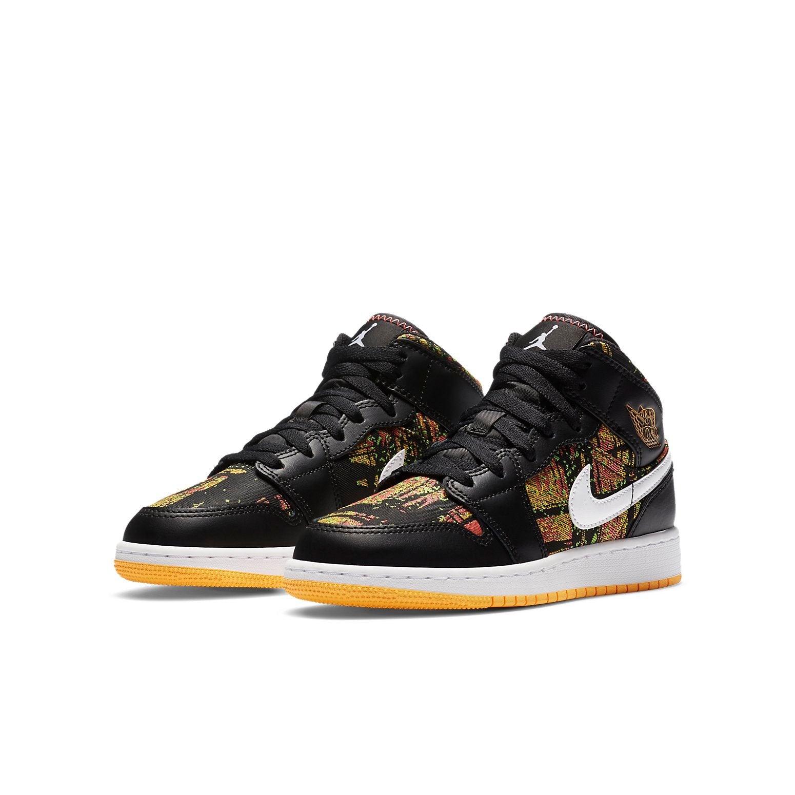 (GS) Air Jordan 1 Mid 'Black Laser Orange' 555112-003