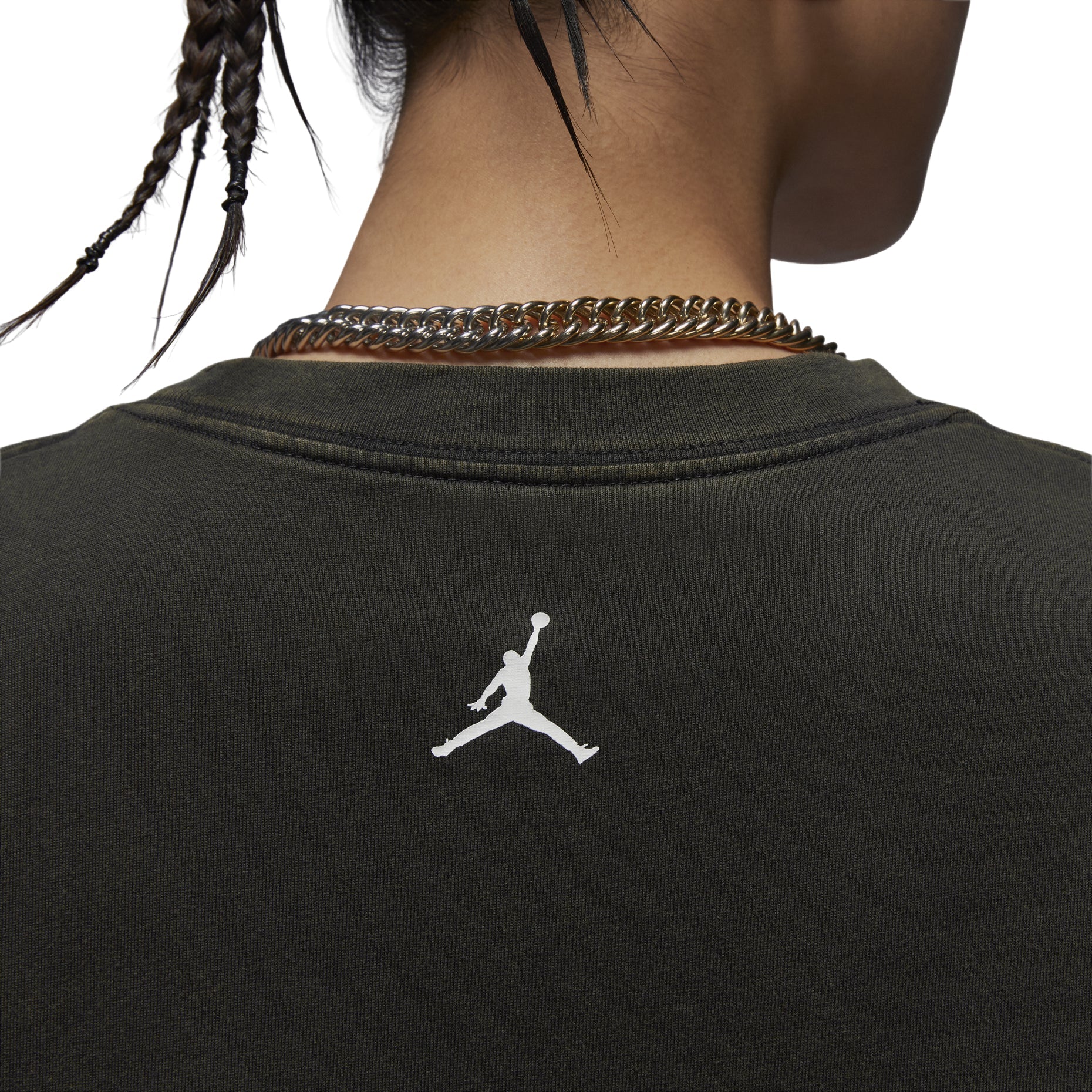 (WMNS) Air Jordan Graphic T-shirt Asia Sizing 'Black' FV7123-045