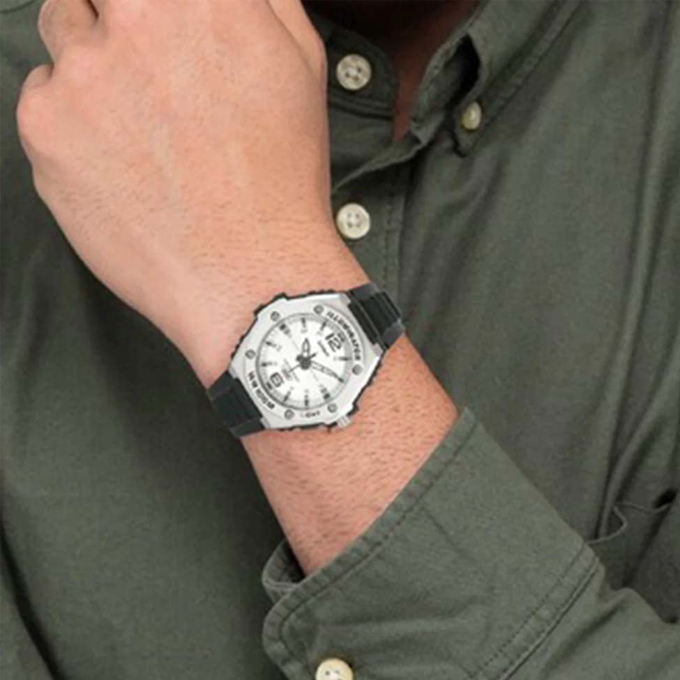 Men's CASIO Casual Watch 100m waterproof Mens Analog MWA-100H-7AV