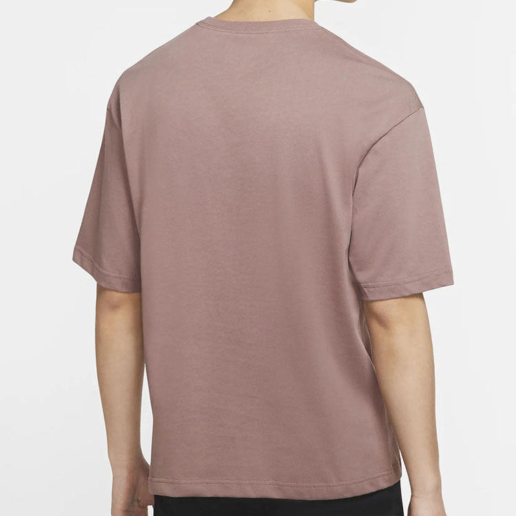 Air Jordan Remastered Logo Embroidered Round Neck Short Sleeve Purple Gray CJ6218-298