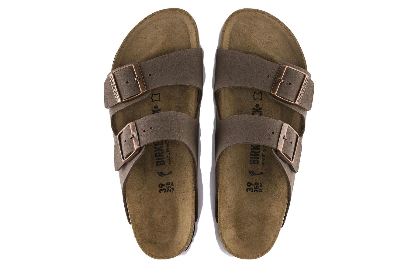 Birkenstock Arizona Birko-Flor Birkibuc Narrow Fit 'Mocca' 0151183