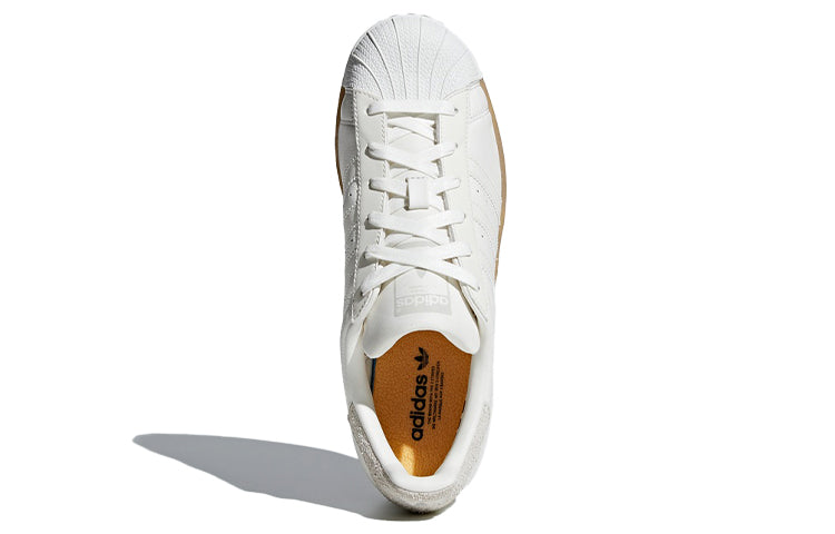 (WMNS) adidas originals Superstar White/Brown B37147