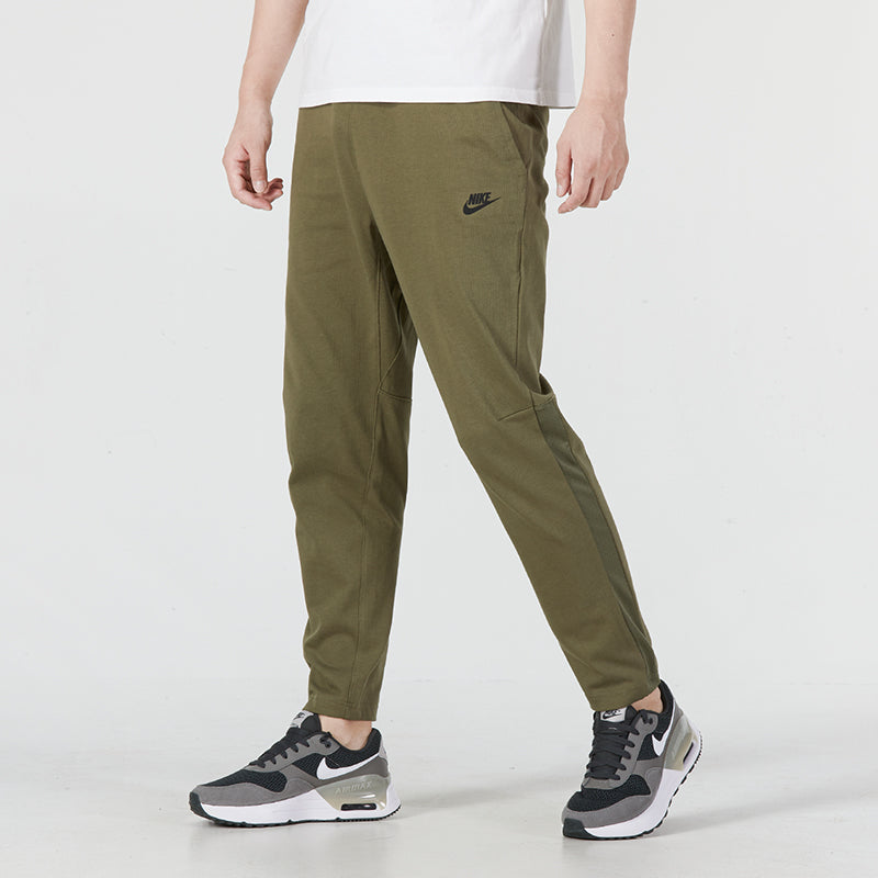Men's Nike Solid Color Logo Training Fleece Bundle Feet Sports Pants/Trousers/Joggers Military Green DM6592-222