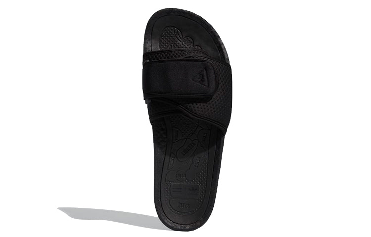 adidas x Pharrell Boost Slides 'Triple Black' FX8056