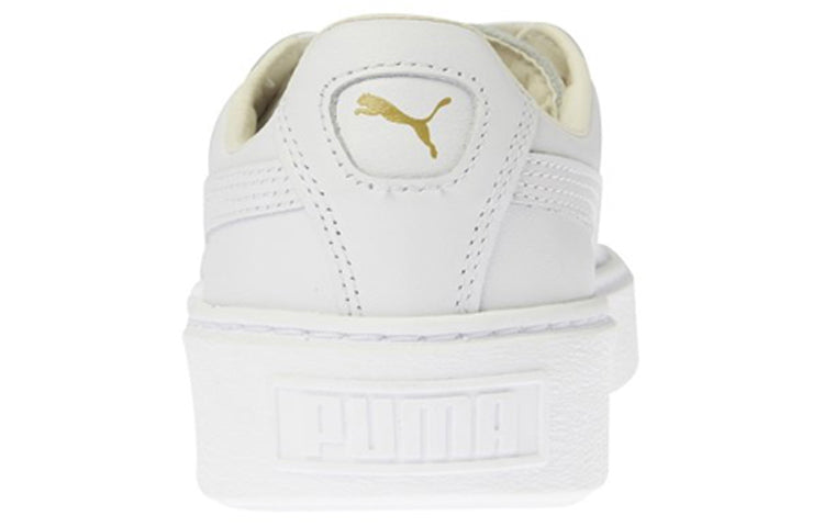 (WMNS) PUMA Basket Platform Core 'White Gold' 364040-04