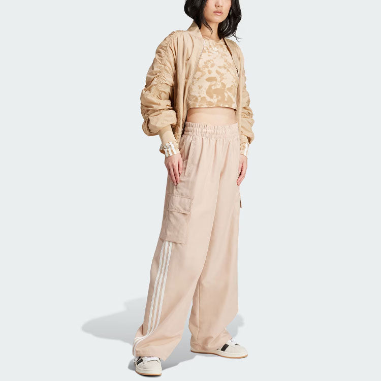 (WMNS) adidas Originals Adicolor Cargo Tracksuit Bottoms Asia Sizing 'Beige' IZ0717