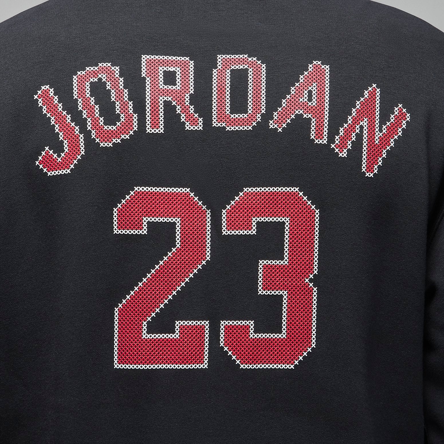 Air Jordan Holiday Fleece Pullover Hoodie 'Black Gym Red' FD7466-010