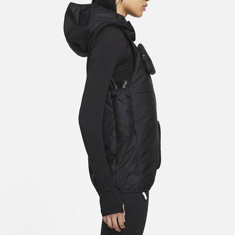 (WMNS) Nike NSRL Transform Sports Detachable hooded vest Jacket Black DB0820-010
