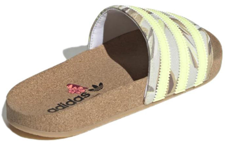 (WMNS) adidas Originals Adilette Cork 'Yellow' HQ1134