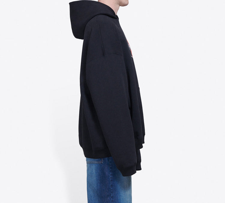 Men's Balenciaga Uniform Plush Loose Classic Black 620973TIV801000
