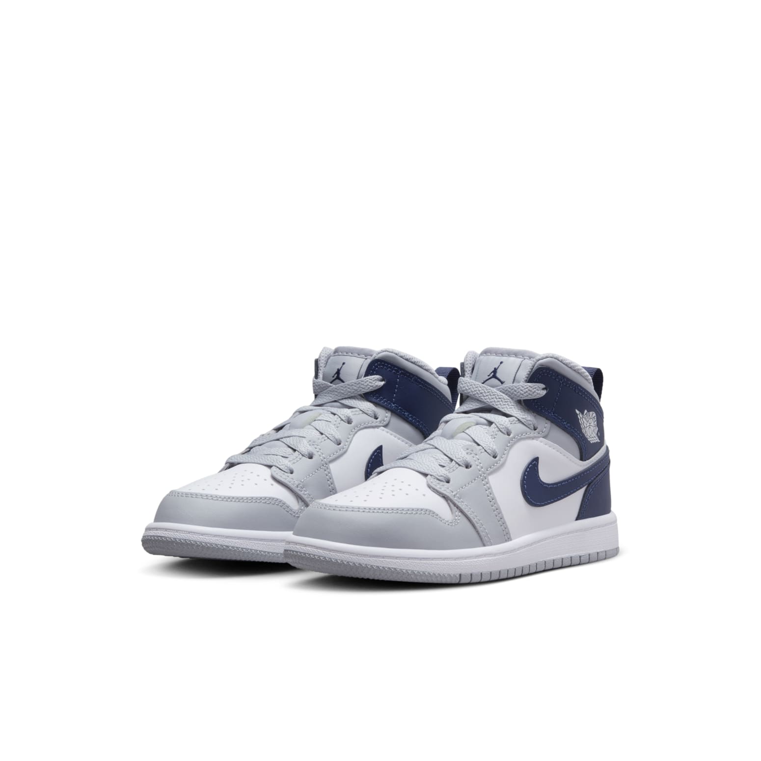 (PS) Air Jordan 1 Mid 'Wolf Grey Midnight Navy' DQ8424-104