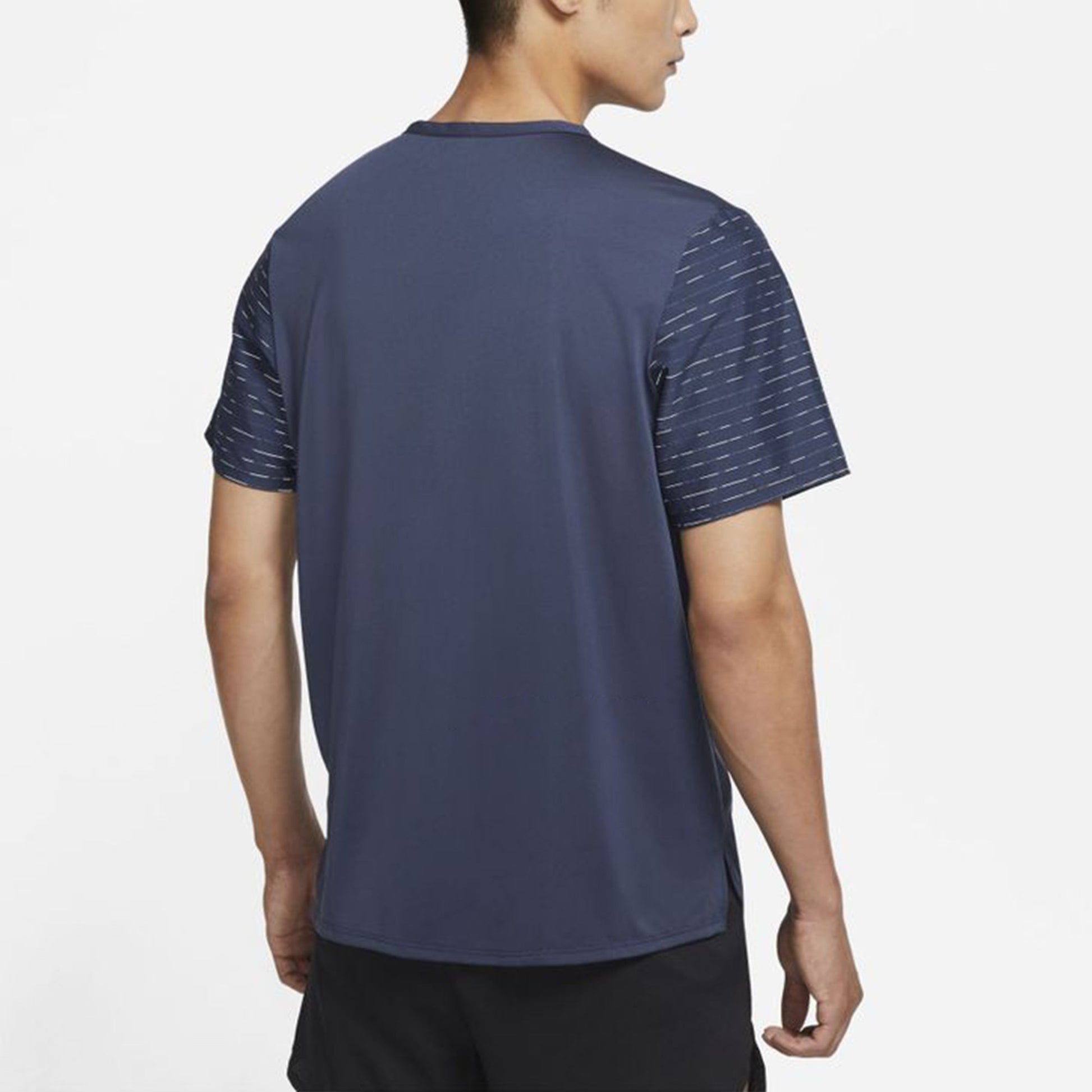 Nike Dri-FIT Rise 365 Run Division Patchwork Sweatpants Round Neck Short Sleeves T Shirt Men's Navy DD4852-437