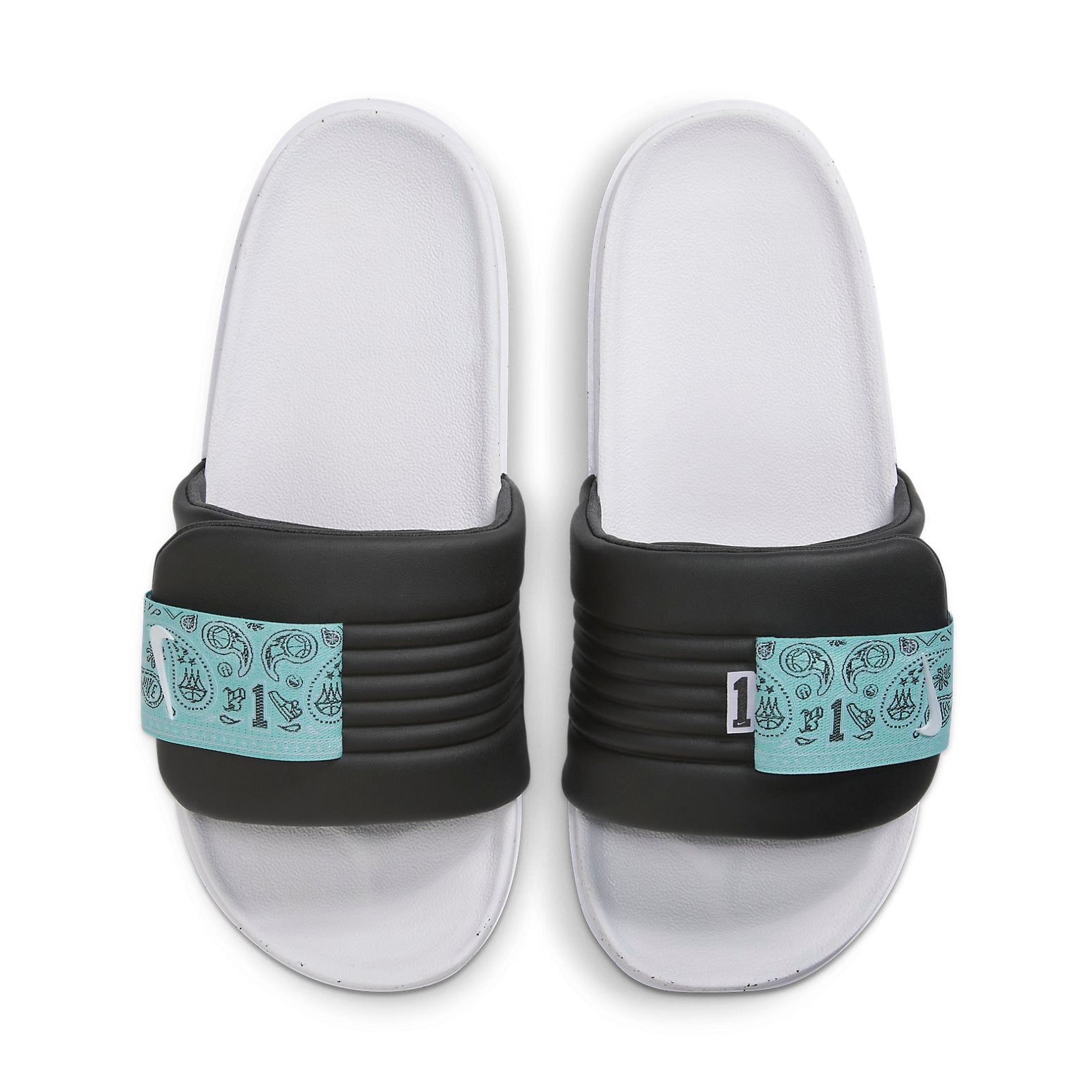 Nike Offcourt Adjust Slide 'White Black Mint Green' HF5695-011