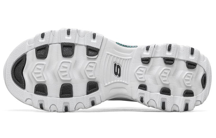 Skechers D Lites 1.0 Low Running Shoes White/Green 888014-WGR